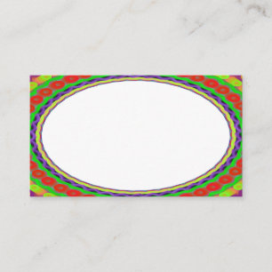 Custom White Center B3 Business Cards Visitenkarte