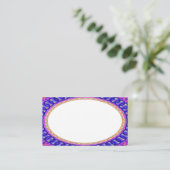 Custom White Center B4 Business Cards Visitenkarte (Stehend Vorderseite)