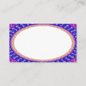 Custom White Center B4 Business Cards Visitenkarte (Rückseite)