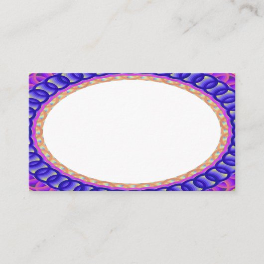 Custom White Center B4 Business Cards Visitenkarte (Vorderseite)