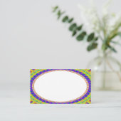 Custom White Center B6 Business Cards Visitenkarte (Stehend Vorderseite)