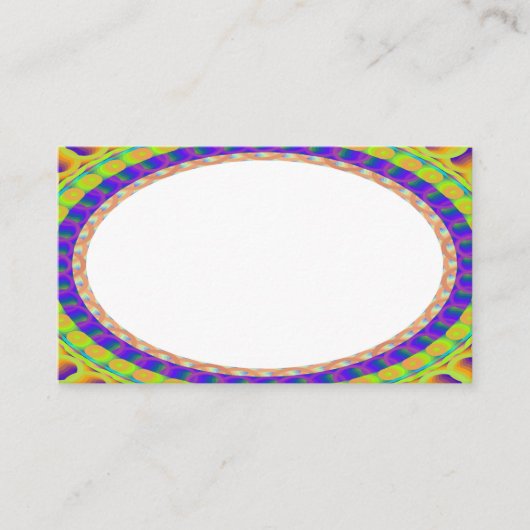 Custom White Center B6 Business Cards Visitenkarte (Vorderseite)