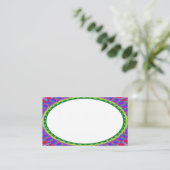 Custom White Center B7 Business Cards Visitenkarte (Stehend Vorderseite)