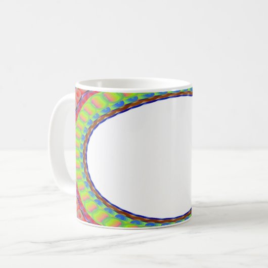 Custom White Centre A6 Coffee Cup Kaffeetasse (Vorderseite Links)