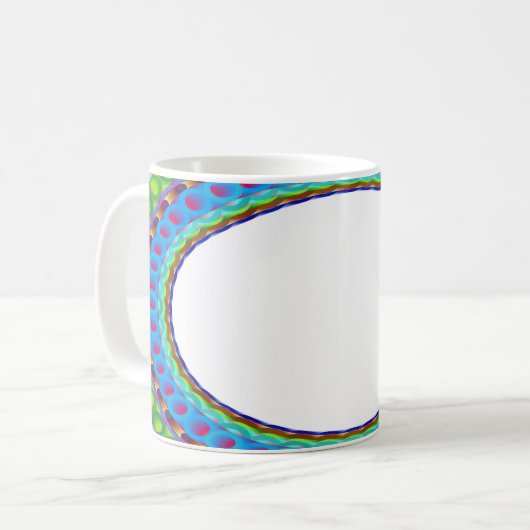 Custom White Centre A7 Coffee Cup Kaffeetasse (Vorderseite Links)