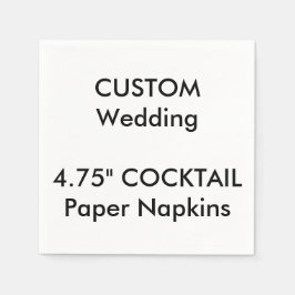 Custom White COCKTAIL Einwegpapier Napkins Serviette
