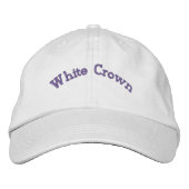 Custom White Crown Looking Beautiful-Hat Cool Fits Bestickte Baseballkappe (Vorderseite)