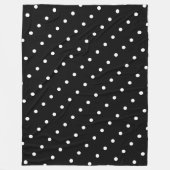 Custom White Dot Fleece Blanket (Vorderseite)