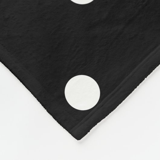Custom White Dot Fleece Blanket (Ecke)