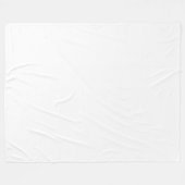 Custom White Fleece Blanket 60x80 Cosy Throw (Vorderseite (Horizontal))
