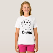 Custom White Ghost Halloween T-Shirt for Toddlers (Vorne ganz)