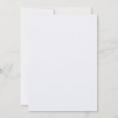 Custom White Green Painterly Tropical Wedding Einladung (Rückseite)