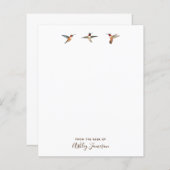 Custom White Hummingbird Stationspapier (Vorne/Hinten)