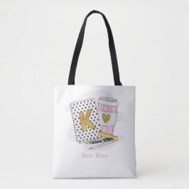 Custom White Kindergarten Lehrerschule Tasche