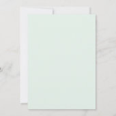 Custom White Light Pink Soft Blue Romantic Corner Einladung (Rückseite)