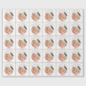 Custom White mein erstes Weihnachts-Wrackpapier Geschenkpapier (Flach)
