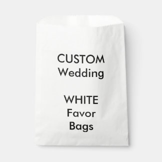 Custom WHITE Paper Bevorzugung Bag Geschenktütchen