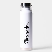 Custom White Personalisiert White Stainless Steak Trinkflasche (Vorne)