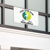 Custom White Pickleball Club Team Player Pickler Banner (Äußeres Gebäude)