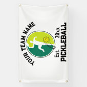 Custom White Pickleball Club Team Player Pickler Banner (Vertikal)