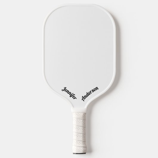 Custom White Pickleball Schläger (Vorderseite)