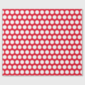 Custom White Polka Dot Geschenkpapier (Flach)