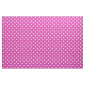 Custom White Polka Dots on Magenta Muster Fabric Stoff (Fat Quarter (45,7 x 55,9 cm))