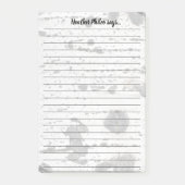 Custom White Quaking Aspen Tree Bark Textur Post-it Klebezettel (Vorderseite)