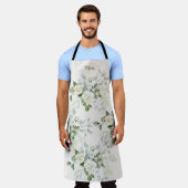Custom White Roses Mothers Day Schürze (Getragen)