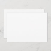 Custom white simple Design Add Photo or Text Begleitkarte (Vorne/Hinten)