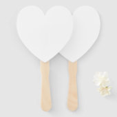 Custom white simple Design Add Photo or Text Fächer (Vorne und Hinten)