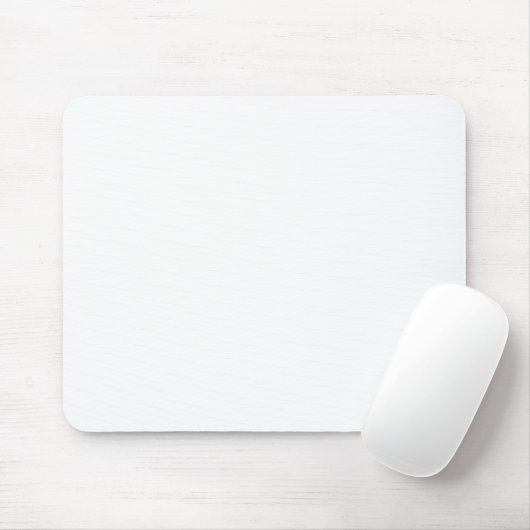 Custom white simple Design Add Photo or Text Mousepad (Mit Mouse)
