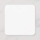 Custom white simple Design Add Photo or Text Telefonnummerkarte (Vorderseite)