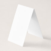 Custom white simple Design Add Photo or Text Visitenkarten (Rückseite)