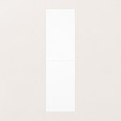 Custom white simple Design Add Photo or Text Visitenkarten (Innenseite Aufgefaltet)