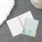 Custom White Snowflake Spiral Notebook Notizblock