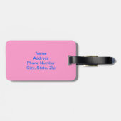 Custom White Stallion Luggage Tag Gepäckanhänger (Rückseite horizontal)