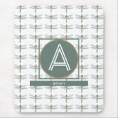 CUSTOM WHITE TRENDY DRAGONFLY MOUSEPAD (Vorne)