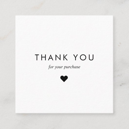 Custom White Typografy Business QR Code Vielen Dan Rabattkarte (Vorderseite)