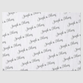 Custom White Wedding Tissue Paper - Personalisiert Seidenpapier