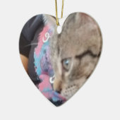 Custom Who Rescued Who Pet Name  Keramik Ornament (Links)