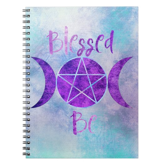 Custom Wiccan Spiral Foto Notebook Notizblock (Vorderseite)