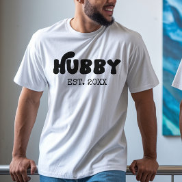 Custom Wifey Hubby Couple Shirt Set für Newlyweds