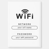 Custom WiFi Magnet for Office & Home Guest Network (Vorderseite)