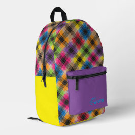 Custom Wild Kariert Bedruckter Rucksack