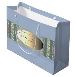 Custom Wildblume Wedding Jubiläumsgeschenktasche Große Geschenktüte