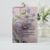 Custom Wildblume Wedding Response Card RSVP Karte (Stehend Vorderseite)