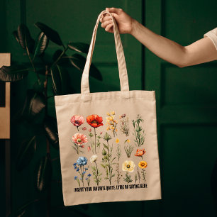 Custom Wildblumen Bag, Muttertag Geburtstagsgesche Tragetasche