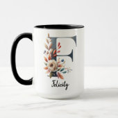 Custom Wildflower Coffee Mug for Moms or Grandmas Tasse (Links)