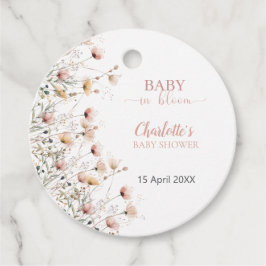 custom wildflower floral favor tag template geschenkanhänger